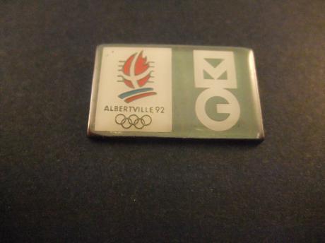 Olympische Spelen Albertville 1992 met onbekend logo